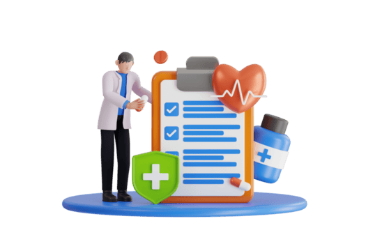 3d doctor writing prescription and holding pills male doctor prescribing medical treatment painkiller or vitamin 3d illustration png